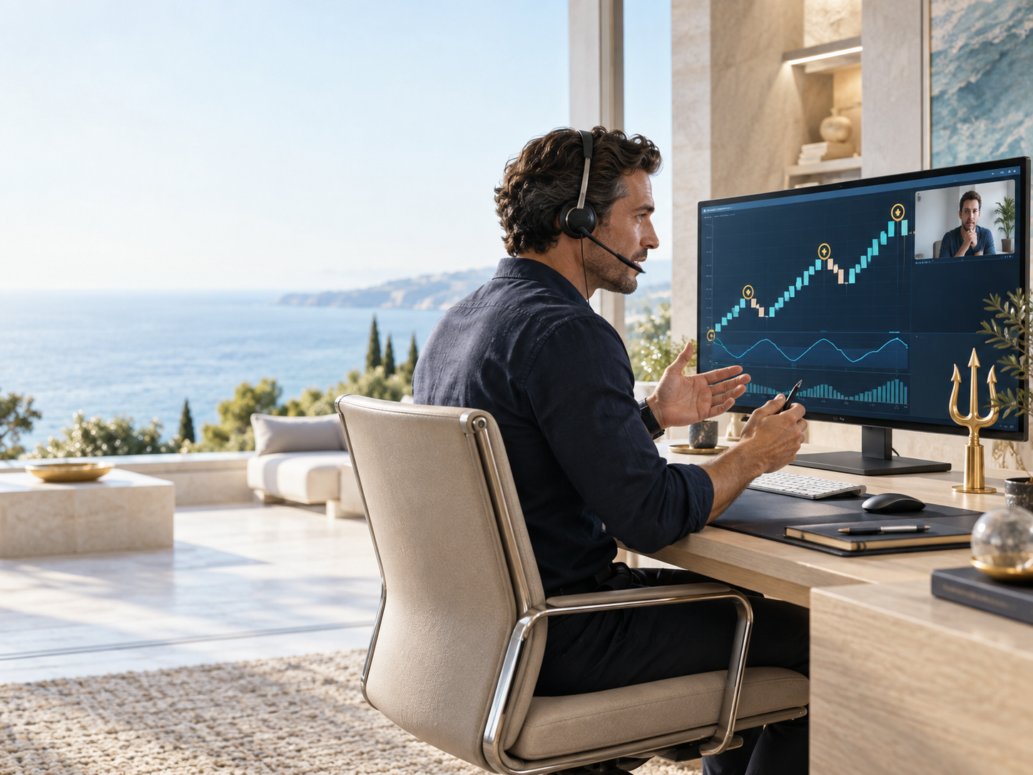 Personalized online trading guidance with a Renko chart
